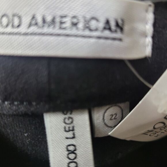 Good American Women's Coated Black Jeans Size 22×29 Skinny Ankle Leg New - Picture 10 of 14